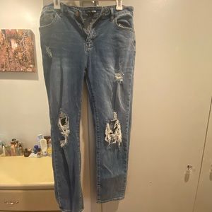 Fashion nova mid wash boyfriend jean